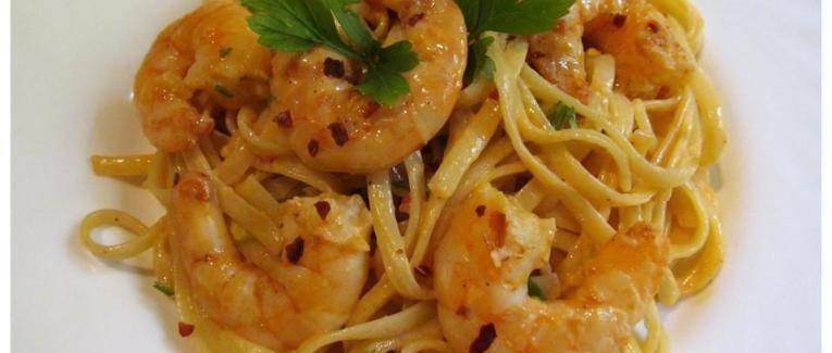 Pâtes aux crevettes Bang Bang