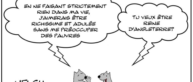 Qu'il est bon d'être la Reine d'Angleterre...