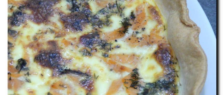 Quiche au saumon rapide