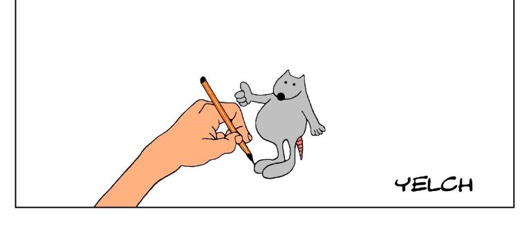 dessin de rat par un gaucher