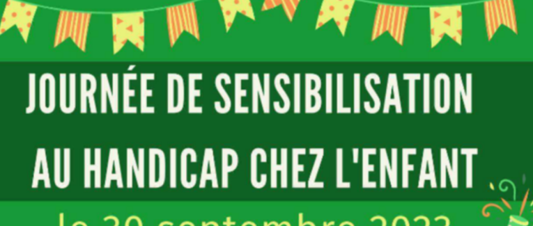 Communiqué de presse : Journée de sensibilisation au handicap chez l’enfant – 30 septembre 2023*