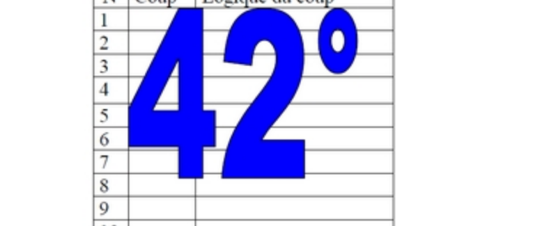 42° diagosudoku, avec la solution du quarante-et-unième