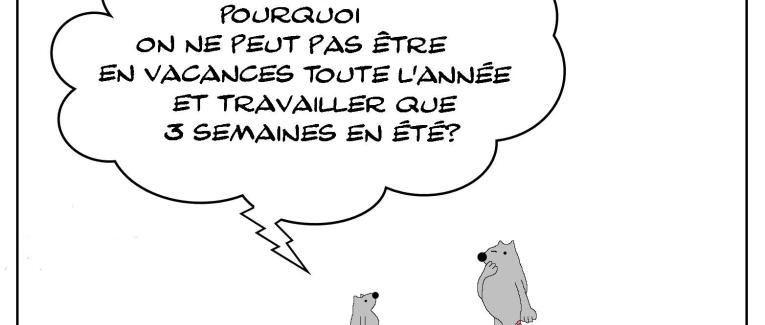 Bébé raton et les vacances d'été