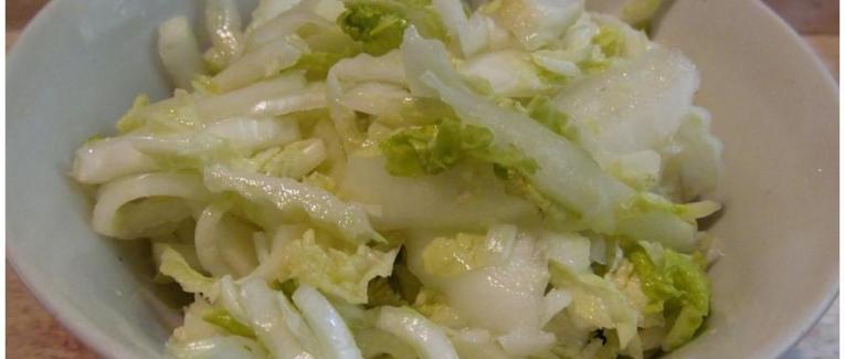 Chou chinois au vinaigre ou comment utiliser le vinaigre des cornichons
