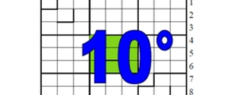 dixième centrosudoku, avec la solution du neuvième centrosudoku.
