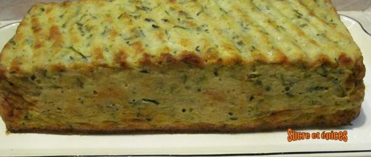 Pain de courgettes au basilic