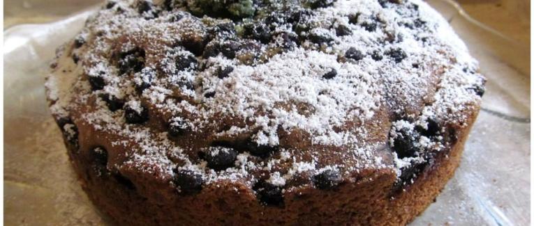 Gâteau aux myrtilles et au citron