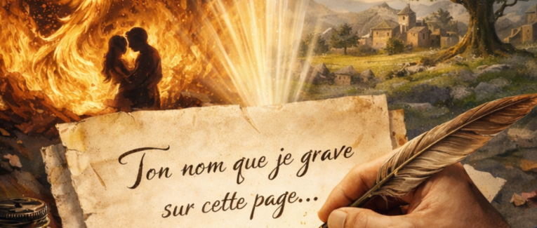 Ton nom que je grave sur cette page