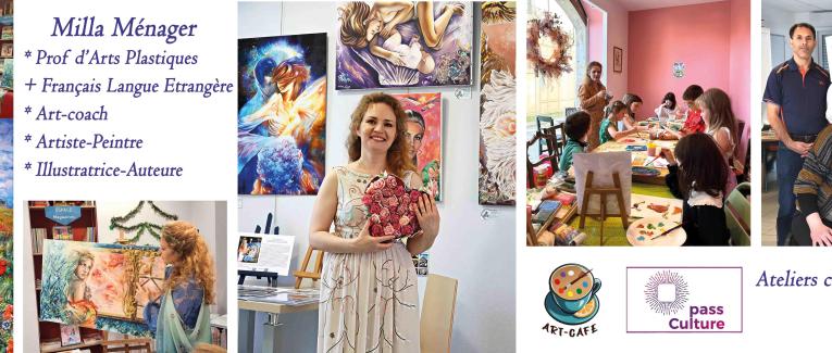 Milla Ménager. Prof d'Arts Plastiques, de Français et de Russe. Illustratrice, Auteure.