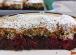 Gâteau bicolore aux griottes ou cerises - Recette en vidéo 