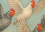La fable des poules et du pigeon, ou comment exploiter ses dons