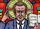       Macron le sauveur de Notre-Dame