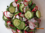 Salade concombre, radis et aneth - Recette en vidéo