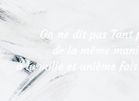 "Temps pis" ...