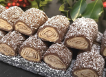 Biscuits mini-bûches de Noël - Recette en vidéo