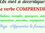 En 2 mots, comprenez-moi !