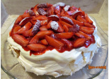 Pavlova aux fraises