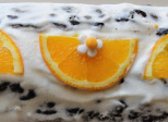 Le cake glacé à l'orange de ma voisine