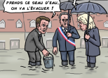 Macron et les inondations