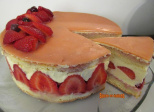 Fraisier à la crème mousseline
