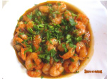 Crevettes au miel et à l'ail