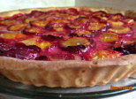 Tarte aux prunes rouges