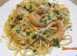 Crevettes en sauce blanche au citron et au parmesan 