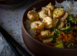 Riz frit aux crevettes façon thaï