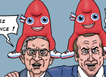   Macron et Mélenchon, supporters des JO Paris 2024 !