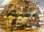 Brochettes de poulet mariné au yaourt et épices