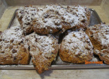 Scones orange canneberges à la crème fraîche