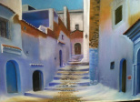 Pastel : Tourbière en Belgique
