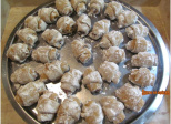 Mini croissants sablés aux loukoums - Cornulete cu rahat