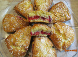 Scones ricotta, citron vert et framboises