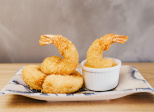 Beignets aux crevettes