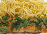 Pavés de saumon poêlés, sauce au citron et à la crème fraîche