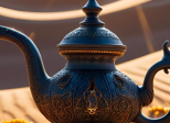 Une lampe en plein désert