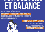 Perte de poids et balance