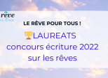 Annonce des lauréats de notre concours d'écriture 2022