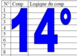 14° diagosudoku, avec la solution du treizième 
