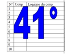 41° diagosudoku, avec la solution du quarantième