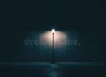 Un lampadaire dans la nuit