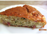 Gâteau courgette, fromage et jambon