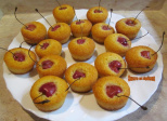 Financiers à la polenta et aux cerises