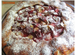 Galette rustique fraises-rhubarbe