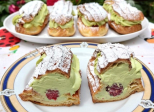 Eclairs framboise pistache - Recette en vidéo