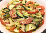 Salade de légumes aux oeufs - Recette en vidéo 