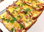 Tartines gratinées au jambon et au fromage - Recette en vidéo