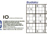 20 Minutes Sudoku 3912 du lundi 26/02/2024
