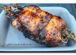Canard laqué à la broche